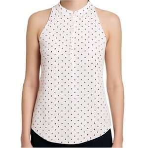 Worth Red & White Polka Dot Top Size 0